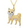 TANGPOET Corgi/Cocker Spaniel/Boxer/Chihuahua Ketter per donna e ragazza, in argento 925 con zirconi, ciondolo per cuccioli, regalo per gli amanti dei cani, mamma con catena da 20 + 2