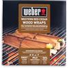 Weber Fogli di Legno di Cedro Rosso Occidentale/Accessorio BBQ per affumicatura Naturale, Aroma Dolce e con Note di Fumo Delicate, 21,5 x 5 x 21,5 cm, Confezione da 8