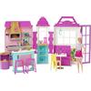 Barbie- Playset Il Ristorante Bambola con Cappello Chef e Grembiule e Oltre 30 Accessori da Cucina, Giocattolo per Bambini 3+Anni, HBB91