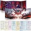 Byhoo Set di 2 schermi del DM - Immersive Designs - Schermo del DM Premium per D&D - Elder Beholder & Beholder-Tyrann, impermeabile e riscrivibile, formato pieghevole portatile A4, compatibile con 5E