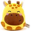 Puckator Cuscino di Peluche Squidglys di Raffi la Giraffa, Morbidissimo, Animali Dolci Linea Adoramals