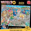 Wasgij Original 47, Boating Bedlam - Puzzle unico da 1000 pezzi per adulti - Puzzle per adulti colorato, puzzle, impegnativo e stimolante - 100% cartone riciclato 1000 pezzi puzzle - Jumbo