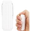 BOXOB Fidget Toys Portachiavi, Portatile Giocattolo Antidolorifico Portachiavi Sensoriale Spiky Fidget per Rilassarsi e Concentrarsi (Bianco)