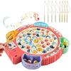 Aischens Gioco Musicale di Pesca, Gioco di Pesca Originale con 55 Pesciolini e 8 Canna da Pesca, Gioco di Pesca Magnetica Giocattolo Educativo e Stimolante, Regali di Compleanno per Bambine 3-6 Anni