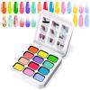 U-Shinein Pittura Gradiente Gel, 12 Colori Smalto Gel Ombre per Unghie Ombre Aura, Manicure Francese Nail Art Fai Da Te, Palette 12C