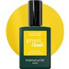 Manucurist Green Flash Smalto Giallo Acceso Gold Button | Smalto Gel UV/LED per Unghie - 12-Free, Bio-Based fino all'84% - Manicure Professionale - 15 ml