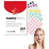 FUGLUS 357pezzi Patch Brufoli, Pimple Patch, Cerotti Brufoli Viso, Patch Brufoli Stelline, Hydrocolloid Acne Patch Vestibilità Precisa, Tea Tree, Acido Salicilico e Centella