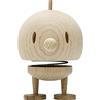 Hoptimist Bumble in legno, statuetta da scuotere, decorazione scandinava, per soggiorno, ufficio, corridoio, bagno, super regalo, 7,5 x 8,5 x 10,7 cm, medio, raw oak