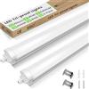 ALUSSO 2x Plafoniera da Officina 150CM,45W 5400LM Tubo Led Impermeabile IP65 Bianco Naturale 4000K Plafoniere LED per Garage Ufficio Cantina Cucina Supermercato Bagno Seminterrato