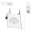 MOE UHANE Copertura per router WiFi, copertura router, mensola per router con copertura scorrevole, organizer spazio router, box per modem e router, custodia router, montaggio a parete