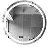 MAGIC SELECT Specchio da Bagno con Luce. Specchio Rotondo LED da Parete con 3 Tonalità di Colore, Dimmerabile, Anti-Appannamento, con Orologio e Temperatura. Ideale pe Bagno o Toeletta. (80cm)
