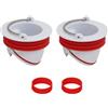 OemClima Valvola antiodore per scarico pavimento bagno antinsetti magnetica filtro griglia per piatto lavanderia toilette fogna sifone lavabo piletta doccia anti capelli antirefluss (2pcs 33-39mm)