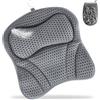 TEGOVE Cuscino da Bagno,Cuscini Poggiatesta da Vasca,Spa Tappeto per Vasca da Bagno con Cuscino Antiscivolo Ventose,Poggiatesta Cervicale con Tecnologia 4D Air Mesh e 6 Ventose,per Vasca da Bagno,Spa