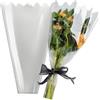 Corkwaw 100 sacchetti trasparenti triangolari per confezionamento di fiori, 22,3 x 38,1 cm, in plastica OPP, apertura superiore, colore trasparente, adatti per negozi di fiori, centri commerciali