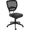 Sedia XXL per ufficio modello TENOYA BASE senza braccioli, con sedile ergonomico imbottito, schienale in rete, colore nero