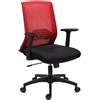 Sedia da ufficio ACTIVE, Supporto lombare, molto confortevole, in rosso