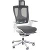 Sedia ergonomica NIGER, completamente regolabile, colore grigio