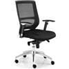 Sedia da ufficio HENRY, base in alluminio, colore nero