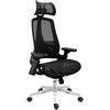 PRODOTTO RICONDIZIONATO Sedia Ergonomica EXPLORER, Completamente Regolabile, Design Moderno, in Nero