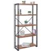 Libreria OLAF, Stile Industriale, cm 165x80, color Rovere