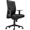 RICONDIZIONATO Sedia Ergonomica KEVIN, in Pelle color Nero