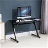 Scrivania per PC PLAYER, 120x65x74,5cm, in Metallo e Legno colore Nero