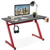 Scrivania per PC PLAYER, 120x65x74,5cm, in Metallo e Legno colore Rosso