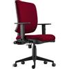 Sedia Ergonomica DIEGO, in Tessuto color Bordeaux