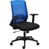 Sedia da ufficio ACTIVE, Supporto lombare, molto confortevole, in blu