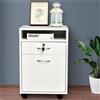 Cassettiera con Ruote VERSY, 2 Cassetti, 40x35x60cm, Colore Bianco