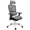 RICONDIZIONATO Sedia Ergonomica APOLLO, Struttura in Metallo, Massima Ergonomia, Rete, Grigio