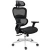 RICONDIZIONATO Sedia Ergonomica VICTORY, Regolabile, in Rete, Nero