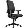 RICONDIZIONATO Sedia Ergonomica OLIVER, in Tessuto color Nero