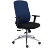 RICONDIZIONATO Sedia Per Ufficio ASTRA, Design Elegante, Ottima Ergonomia, in Tessuto Blu