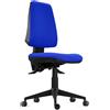 RICONDIZIONATO Sedia Ergonomica INDIANA BASE, Schienale Regolabile, Tessuto Ignifugo, Blu