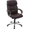 Poltrona ufficio SANTIAGO BASE, Imbottitura Spessa, 8h Uso, Marrone