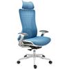RICONDIZIONATO Sedia Ergonomica ENERGY, Poggiatesta, Tecnologia e Design, Alta Qualità, in Rete, Blu