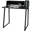 Scrivania per PC OASI, 82x51x94 cm, in Metallo e Legno colore Nero