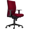 Sedia Ergonomica KEVIN, in Tessuto color Bordeaux