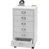 Cassettiera con Ruote DONY 6 CASSETTI, 40x41x75cm, in Acciaio colore Bianco
