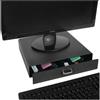 Supporto per Monitor XEON, 34x31x7cm, con Cassetto, Nero