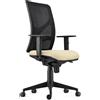 Sedia da Ufficio MILO, Ergonomica, Tessuto Ignifugo, Crema