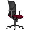 Sedia da Ufficio MILO, Ergonomica, Tessuto Ignifugo Bordeaux