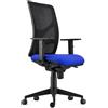 Sedia da Ufficio MILO, Ergonomica, Tessuto Ignifugo, Blu
