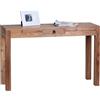 Scrivania JOHAN, stile rustico, fatta a mano, misure 120x40x76 cm