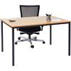 Tavolo per ufficio DEMI, struttura in metallo e ripiano in legno color faggio.