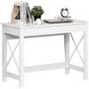 Scrivania Studio PETER, Design Classico, Pratica e Compatta, in Legno Bianco