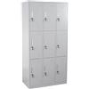 Armadio casellario EVELIN 9 Scomparti, 180x90x50cm, in Acciaio Grigio