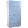 Armadietto EVELIN 9 Scomparti, cm 180x90x50, capiente e robusto, 9 scomparti individuali, colore azzurro