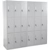Armadio casellario EVELIN 18 Scomparti, 180x180x50cm, Acciaio Grigio